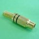 (image for) RCA Gold Inline Socket Black (PLP211)