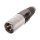 (image for) Nickel 3 Pole XLR Line Plug Connector (AMW91G)