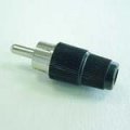 (image for) RCA Plug Screw-Cap Black (PLP001)