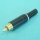 (image for) RCA Plug Black/Gold 8.5mm White (PLP095)
