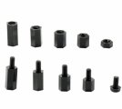 (image for) Metric Tapped Hex Nylon Spacer, M3x10mm, 4-pack (NYF60G)