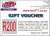 (image for) Gift Voucher, R200 (YGV20S)