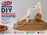 (image for) DIY Wooden Hydraulic Excavator Model (KIT101)