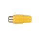 (image for) RCA/Phono Yellow plastic socket inline (ANP88G)