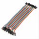 (image for) 40 PIN 20cm JUMPER WIRE MALE TO FEMALE (ARD13E)