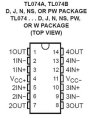 (image for) TL074CN Quad i/p JFET Op-Amp (SER84H)