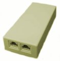 (image for) Twin CAT5 Outlet, Surface Mount (CPT03S)