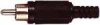 (image for) RCA Plug Black, with Sleeve (PLP011)