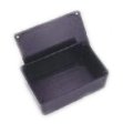 (image for) Pot 1 ABS Box, Black Unribbed (PCI31S)