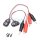 (image for) 9v Snap Connection to Crocodile Clips Red+Black (AMB12G)