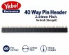 40-way Vertical Header, 2.54mm pitch (PLB721) (image for) 40-way Vertical Header, 2.54mm pitch (PLB721)
