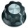 (image for) Knob, Black 27mm with Silver Top (AMD63G)