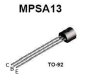 (image for) MPSA13 - Low Pwr NPN Silicon Transistor (SEM33H)