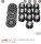 (image for) Knob, Black 23mm with Silver Top (AMD61G)
