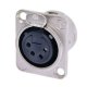 (image for) Neutrik 4 Pole Female XLR Chassis Socket (AMH97G)