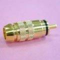 (image for) RCA Plug Gold 8mm Black (PLP057)