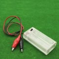 (image for) 2XAA Clear Battery Holder with crocodile clip (AMB18G)