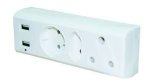 (image for) 1x16A SA&1xEURO&1xSCHUCKO &1xUSB&1TYPE C (STK40S)