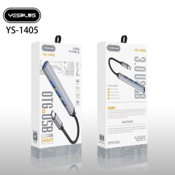 (image for) YESPLUS YS-1405 TYPE-C to 4 USB HUB (AMG24G)