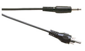 (image for) 3.5mm Mono Jack Plug to Phono Plug, 1.2m (ANK37G)
