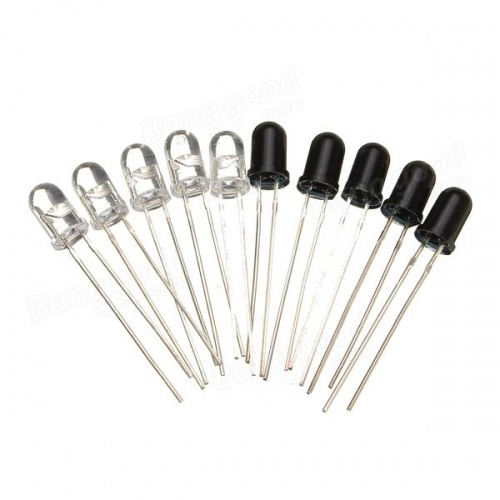 IR Infrared Diode 1x Emitter & 1 x Receiver (DOD002) IR Infrared Diode 1x Emitter & 1 x Receiver (DOD002)
