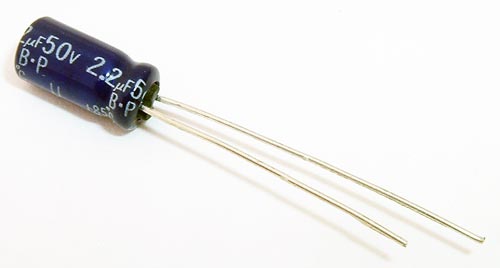 Mini Electrolytic 2.2uf 50V Electrolytic Capacitor (ELR333) Mini Electrolytic 2.2uf 50V Electrolytic Capacitor (ELR333)