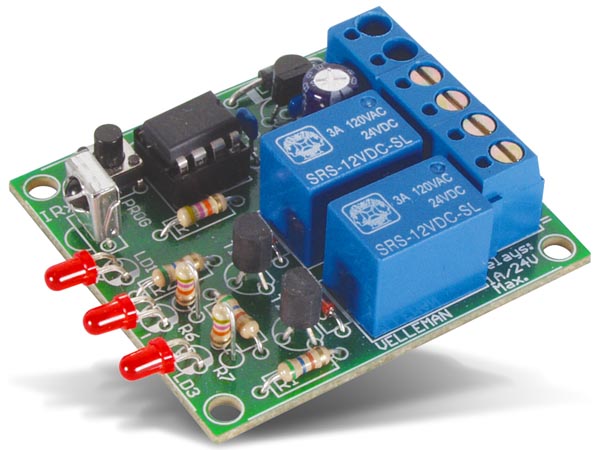 2-CHANNEL IR REMOTE RECEIVER (VEL08E) 2-CHANNEL IR REMOTE RECEIVER (VEL08E)