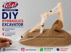 (image for) DIY Wooden Hydraulic Excavator Model (KIT101)