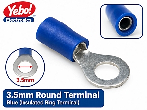 (image for) Insulated Crimp Round Blue 3.5mm 6-pack (TML902)