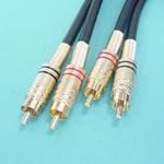 (image for) HQ Gold Twin RCA-type M-M, 3.5m (ALD023)