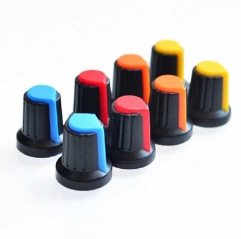 (image for) Knob Black White 15x17mm (AMD71G)