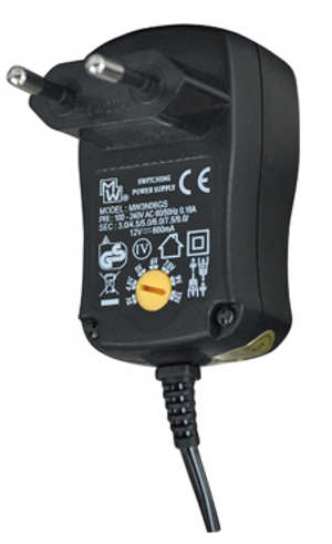 (image for) 600 mA Euro Regulated Switch Mode Plug-in PSU (AMG45G)