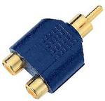 (image for) RCA Gold plated plug - 2x RCA skts (AMJ36G)