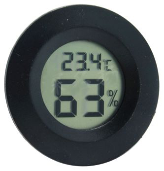 (image for) Digital Thermometer/Hygrometer Panel Mount Round (AMK22G)