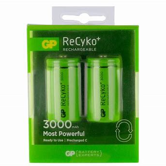 (image for) GP 2-Pack C 3000mAh NiMH Rechargable (AMY90G)