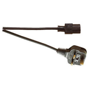 (image for) 2m 3-Pin UK to IEC 5 A Cold Mains Lead (ANK55G)