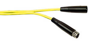 (image for) XLR Socket to XLR Plug, Yellow 6m (ANV12G)