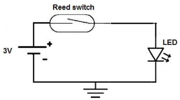 (image for) House Alarm Circuit with Reed Switch (ANY02G)