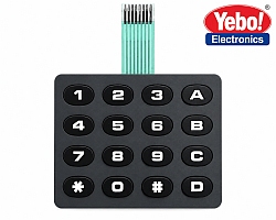 (image for) 4X4 Hard Button Matrix Keypad – 16 Key (ARD61E)