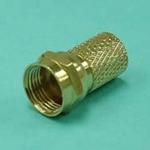 (image for) F Plug Twist-on RG59 Gold (CNF008)
