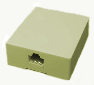 (image for) Single CAT5 Outlet, Surface Mount (CPT02S)