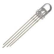 (image for) LED 5mm Clear Hi-Bright RGB (4leg) CA (LED594)