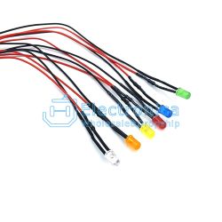 (image for) LED 5MM 220V Orange Indicator with lead (LED600)