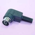 (image for) DIN Inline Plug 5-pin 180 Degrees, Right Angled (PLN015)