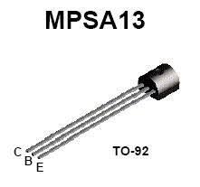 (image for) MPSA13 - Low Pwr NPN Silicon Transistor (SEM33H)