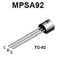 (image for) MPSA92 - Low Pwr PNP Silicon Transistor (SEM36H)