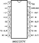(image for) MAX232CPE - Dual RS-232 rx/tx (SER12H)