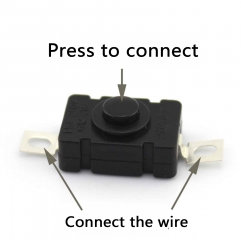 (image for) Self Locking Flashlight Switch 18x12mm (SWP73G)