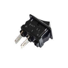 (image for) MINI Black Rocker switch 2 pin 3A (SWR066)