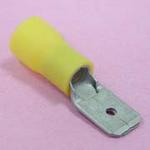 (image for) 6.25mm Part-Insulated Male Discon Yellow 6-pack (TML331)
